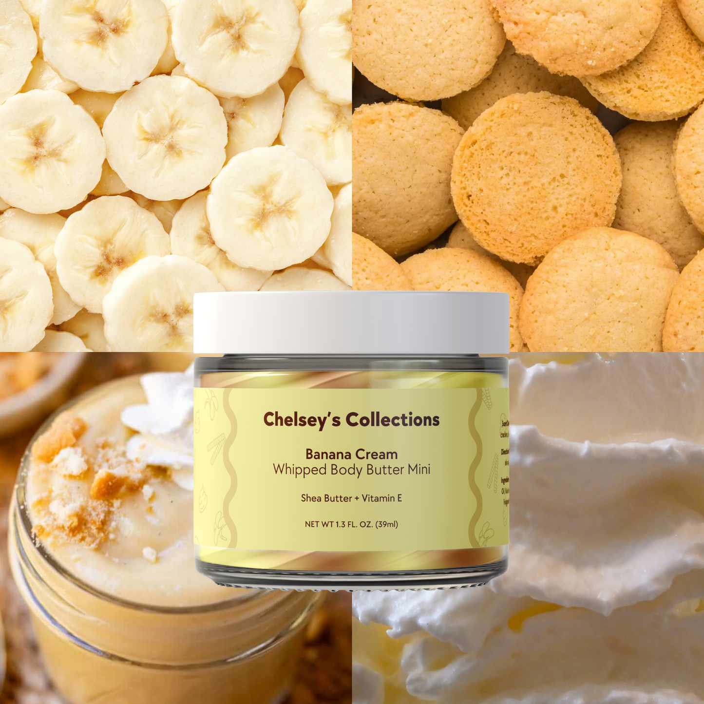 Banana Cream Whipped Body Butter